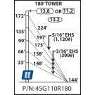 Rohn 45G110R180