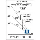 Rohn 45G130R100