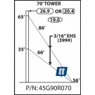 Rohn 45G90R070