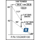 Rohn 55G90R100