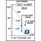 Rohn 55G90R140